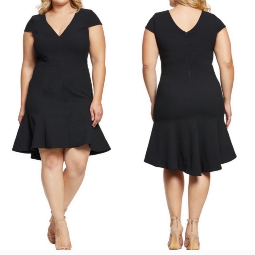 Dress the Population Bettie Black Dress Size M